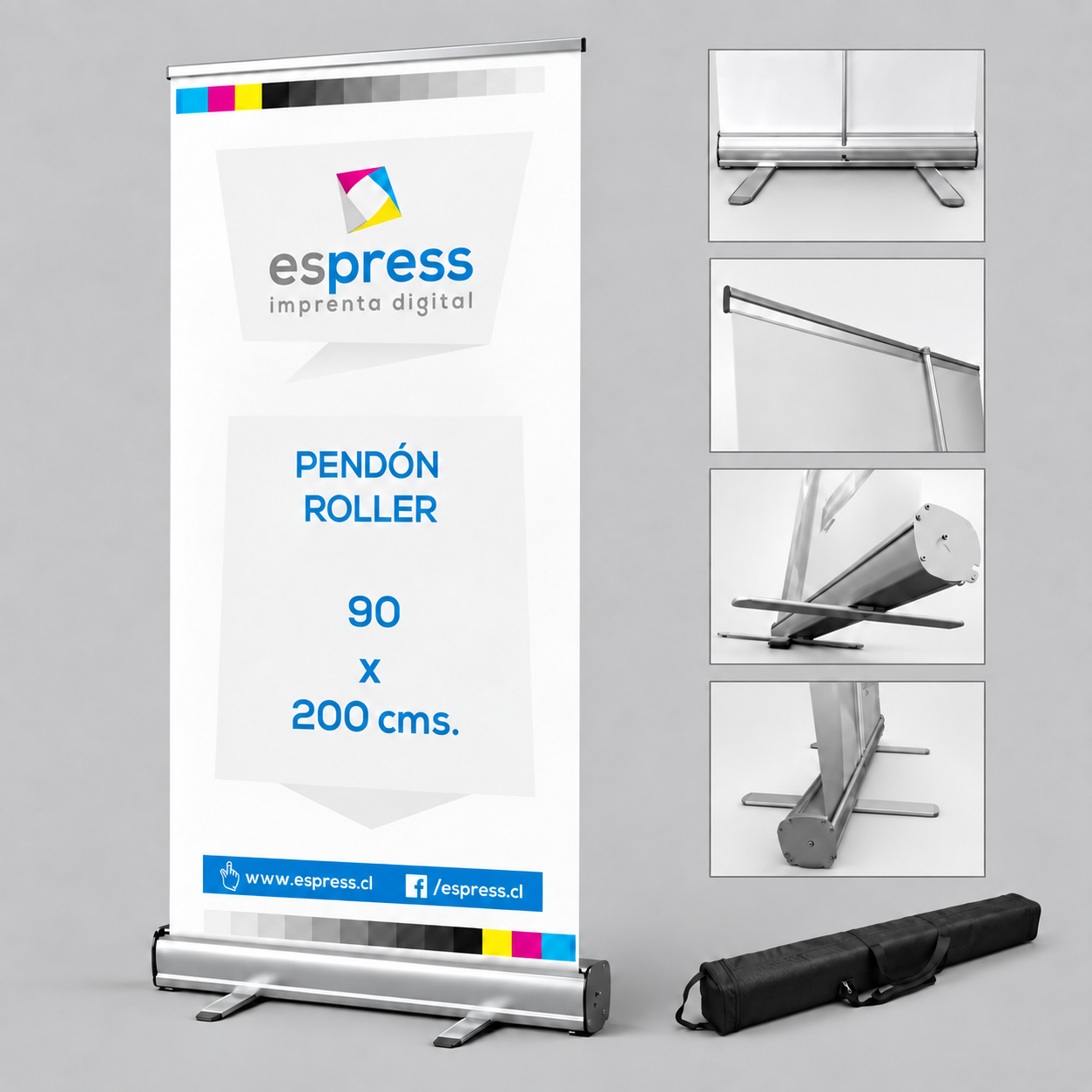 Pendón Roller 90 x 200 Cms.-
