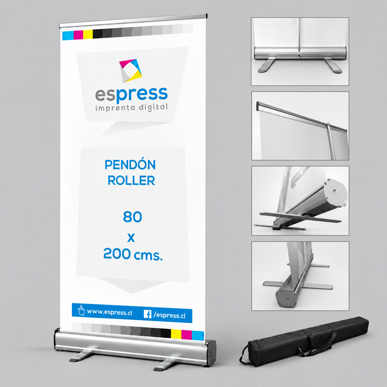 Pendón Roller 80 x 200 Cms.-